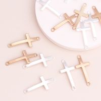 15pcs 35x16mm Connectors Beads Gold Silver Color Cross for Pendants DIY Necklaces Handmade Making Jewelry Finding DIY accessories and others