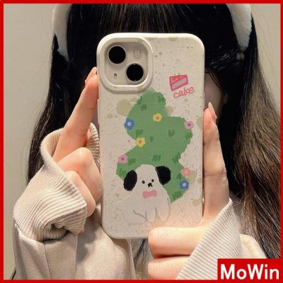 Mowin - เข้ากันได้สำหรับ เคสไอโฟน เคสไอโฟน11 เคส เป็นมิตรกับสิ่งแวดล้อม Degradable สีขาวนุ่มกันกระแทกป้องกันน่ารัก Lawn เข้ากันได้