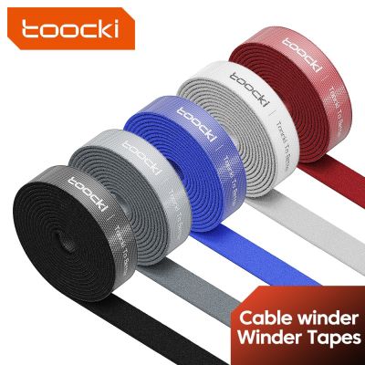 Toocki Cable Organizer Wire Winder Tape Clip Earphone Holder Mouse Cord Management USB Cable Protector For iPhone Samsung Xiaomi
