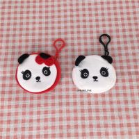 ◇✙ Sweet 2Colors - New Little Panda Plush Coin Purse Mini 7cm key hook coin wallet Pocket coin bag Pouch