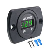 Digital Panel Voltmeter DC 12V/24V LED Display Electric Voltage Meter Volt Tester For Car Auto Motorcycle Boat ATV Truck