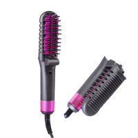 Multifunctional Foldable Hair Straightening Comb Brush Portable Mini Electric Ceramic Anion Hair Comb Curler Straightener