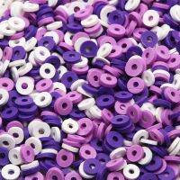 【CW】❉☁  6mm About 200pcs Polymer Clay Beads Loose Round Rings Chip Disk Slice Jewelry Making Chains Supplies