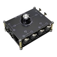 SOLUPEAK X31 XLR Balance Stereo Audio Switch 3-in 1-Out Signal Sources Selector Switcher Passive Selector Splitter Box CN