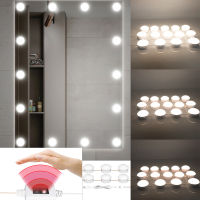 261014 Bulbs Makeup Mirror Light Led Touch Dimming Vanity Dressing Table Lamp Hollywood USB Sensor Make Up Mirror Wall Lamp