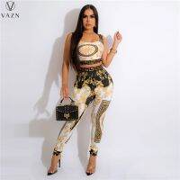 【DT】hot！ VAZN 2022 New Luxury Designer Young Street   Pants Waist 2 Piece Set