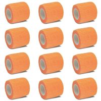 4.8m Bright Orange Sports Self Adhesive Elastic Bandage Wrap Tape Elastoplast for Knee Support Pad Finger Ankle Palm Shoulde Label Maker Tape