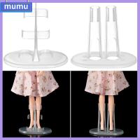 MUMU 5pcs/set ตกแต่งบ้านตุ๊กตา อุปกรณ์เสริมของเล่น โปร่งใส ขาตั้งตุ๊กตา อุปกรณ์ตุ๊กตา ตุ๊กตาสนับสนุนขาผู้ถือ ที่วางจอแสดงผล