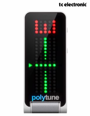 Tc Electronic  PolyTune Clip เครื่องตั้งสายกีตาร์ แบบหนีบ อย่างดี บอดี้สแตนเลส ใช้ได้ทั้งกีตาร์และเบส + แถมฟรีถ่านพร้อมใช้งาน