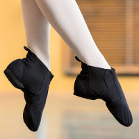 Canvas Dance Booties Dance Sneaker Women Black High Top Jazz Boots Twin Gore Jazz Dance Shoes Men Dancing Sneakers