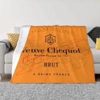 Clicquots แชมเปญผ้าห่มพิมพ์ 3D ระบายอากาศนุ่มแบน VCP โซฟาผ้าห่มห้องนอนกลางแจ้ง