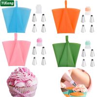 【hot】 6pcs/Set Silicone Icing Piping Pastry Decorating Tips Set Nozzle for Baking Tools