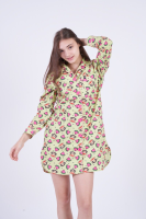 Paul Frank ชุดนอนเดรส WOMENS PAJAMAS L/S DRESS WATERMELON S