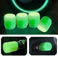 Universal Luminous Tire Valve Caps Car Wheel Hub Glowing Motorcycle Bike Rim Stem Covers Applicable Tyre Dust-proof Decorative