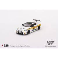 พรีแคสต์ไลท์นิ่งสำหรับเก็บโมเดลรถยนต์ของเล่นขนาดเล็ก Gt 1:64 Lbwk Gtr R35 Rr 528