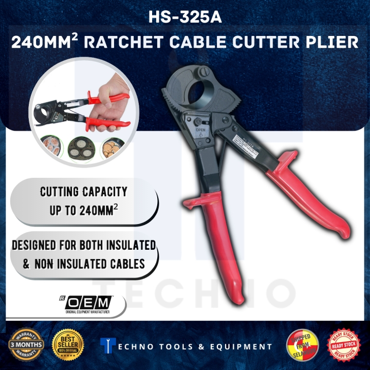 Hs A Mm Hand Ratchet Cable Cutter Plier Ratchet Wire Cutter