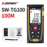 【Ready Stock】Sndwayเครื่องวัดเมตรหน้าจอขนาดใหญ่Trena Laser Rangefinders 50M 70M 100M 120Mกล้องวัดระยะเทป