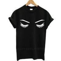 Eye Lashes Sleepy Print Tshirt No Fade Premium Funny T Shirt Gift 90S