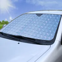 ที่คลุมม่านบังแดดรถยนต์ที่คลุมกระจกหน้ารถด้านหน้ากันแดด UV UV ป้องกันแสงแดด