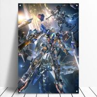 Gundam โปสเตอร์โลหะรายการทีวีเกมภาพยนตร์อนิเมะป้ายดีบุก MZ402ตกแต่งศิลปะบนผนัง