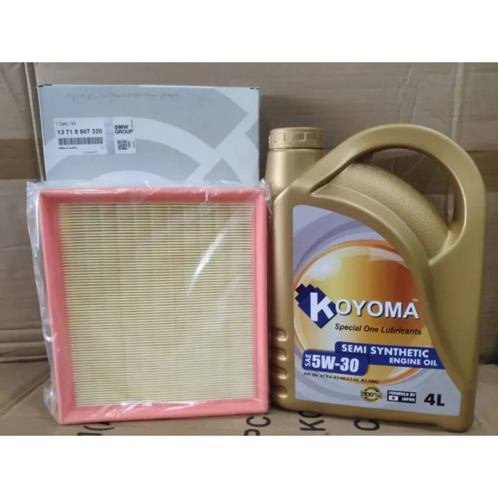 BMW F30, F31,F36 13718507320 LX2077/3 AIR FILTER + KOYOMA 5W30 SEMI
