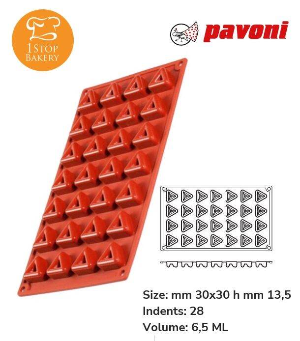 pavoni-fr076-formaflex-micro-savarin-triangolo-dim-30x30mm