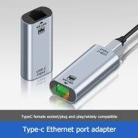 USB Tipe C Ke Adaptor Ethernet USB C Betina Ke RJ45 Betina 10/100/1000 Gigabit Kartu Jaringan LAN Berkabel untuk Ponsel Pintar Laptop PC