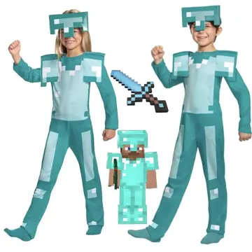 Minecraft Creeper Jumpsuit Classic Halloween Fancy-Dress Costume