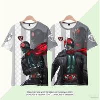 เสื้อยืดแขนสั้นลําลอง พิมพ์ลายการ์ตูนคอสเพลย์ Ellen Masked Kamen Rider 3 มิติ ขนาดใหญ่ สําหรับเด็ก และผู้ใหญ่