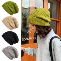 【YD】 New Warm Hats for Men Fashion Hip Hop Stacking Knitted Bonnet Caps Color Knit