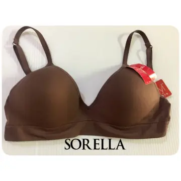 SORELLA New!!! Seamless Wireless Bra S10-28525 Mid Brown - Cup B