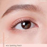 EYELINER MEILINDA AUTO 3077-04 SPARKLING PEACH ดินสอเขียนขอบตาเมลินดาแบบแท่งหมุนออโต้ เบอร์ 04 สีพีช ชิมเมอร์ กันน้ำ กันน้ำมันใต้ตาสุด