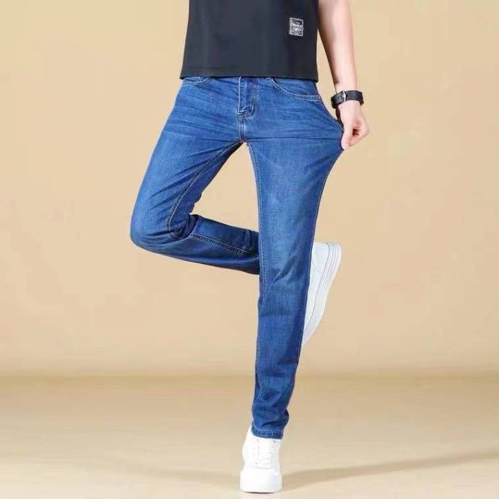 Blue casual RRJ pants stretchable for men size (28-36) | Lazada PH