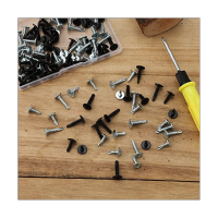 Metal Screws Self Tapping,120P Stainless Steel Screws Set Assorted Flat Head Self Drilling Screws for Wood Drywall Metal