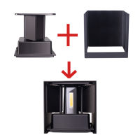 LED Wall Lamp IP65 Waterproof Indoor Outdoor Aluminum Wall Light Surface Mounted Cube LED Garden Porch Light 6W 10W