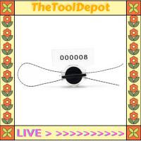 TheToolDepot ซีลมิเตอร์น้ำป้องกันการงัดแงะมีหมายเลขบิดเกลียวแน่นป้ายมิเตอร์รักษาความปลอดภัยน๊อตลูกบิดพลาสติกมีตัวล็อคแก๊สไฟฟ้าเมตร50ชิ้นซีลเมตรพร้อมสแตนเลส50ม.