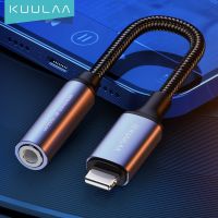 KUULAA AUX Cable for iPhone 13 12 11 Pro Max X For Lightning to 3.5mm Female Jack for Earphone Headphones Audio Adapter Splitter Headphones Accessorie