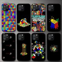 Funny-Rubiks-Cube Phone Case For iPhone 11 12 Mini 13 14 Pro XS Max X 8 7 6s Plus 5 SE XR Shell