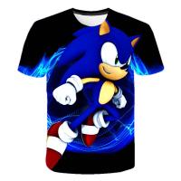 แฟชั่นฤดูร้อนใหม่เสื้อยืด Super Sonic 3D พิมพ์ลายเด็กผู้หญิงแขนสั้น Casual TREND Super Sonic เสื้อยืด