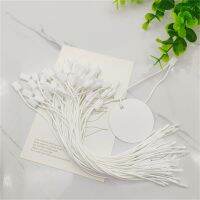 200pcs Clothing Tag Rope High-Grade Wax Rope Black White Label Loop Lock Tie Fasteners For Suitcase Tent Price Tags Accessoriess