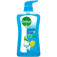 LeeMart เจลอาบน้ำ เดทตอล Dettol 500ML สบู่เหลว ชำระผิวกาย เดตตอล ไอซี่ครัช สีฟ้า ขนาด 500 มล.