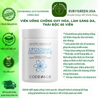 Viên Uống Code Age Antioxidant Liposomal Glutathione Hỗ Trợ Trắng Sáng Da thumbnail