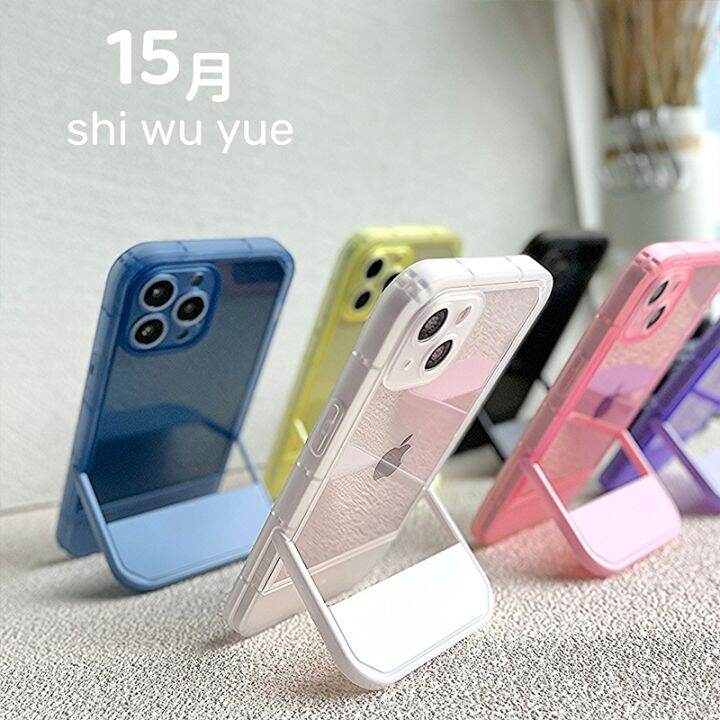 cold-noodles-ลูกอมสีใสยืน-h-older-กรณีโทรศัพท์สำหรับ-iphone-13-pro-max-12-11-xr-xs-x-7-8บวก-se-2020-shokcproof-นุ่มฝาครอบใส