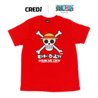 [สินค้าลิขสิทธิ์แท้/พร้อมส่ง] เสื้อยืดคอกลม สีแดง วันพีซ | One Piece T-shirt [No.214]