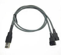 【Hot-Selling】 ODM Auto Parts USB รางช่องยูเอสบีพัดลม3-Pin/ 4-Pin แบบคู่-50ซม.