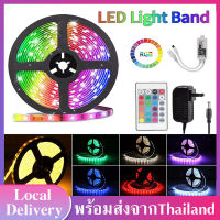 ไฟเส้น LED SMD  ไฟเส้น LED SMD รุ่น2835 / รุ่น5050 กันน้ำ ความยาว5/10/15เมตร พร้อมรีโมท ไฟตกแต่งบ้าน ไฟประดับ อะแดปเตอร์ 12V  ไฟRGB J22