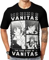 The Case Study of Vanitas Anime T-Shirt Men Summer Fashion Crewneck Short Sleeves Fitness Casual Shirts