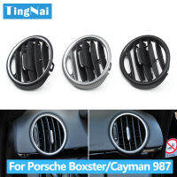 แผงควบคุมด้านหน้ารถเครื่องปรับอากาศ AC Vent Grille Outlet แผงสำหรับ Porsche ster Cayman 987 2006 2007 2008 2009 2010-2012