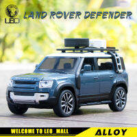 LEO 1:32 Land Rover Defender SUV โลหะ Diecast โลหะผสมของเล่นรถยนต์รุ่นรถบรรทุกสําหรับเด็กผู้ชายของเล่นเด็กออฟโรดรถคอลเลกชันงานอดิเรก