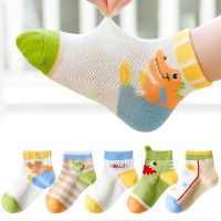 5 PairsLot Children Cotton Socks For 1-12Y Summer Kids Fashion Boy Girl Baby Teen Cozy Soft Cute Cartoon Student Mesh Socks